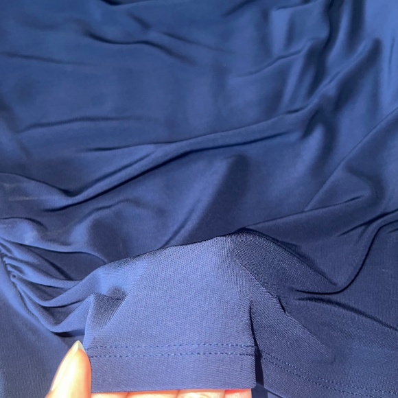 Babaton Navy Blue Blouse w Cinching in Size XS - Picture 6 of 6